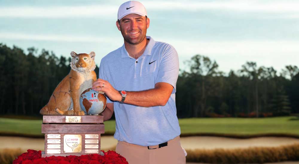 Scottie Scheffler won the Hero World Challenge