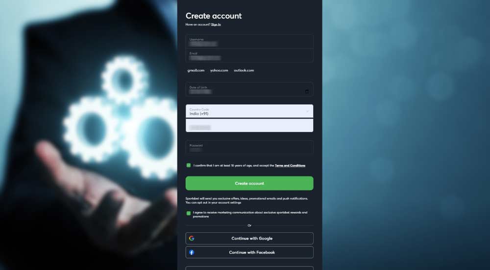 Getting started with Sportsbet.io is simple